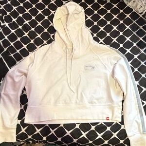New Balance White Hoodie with Logo